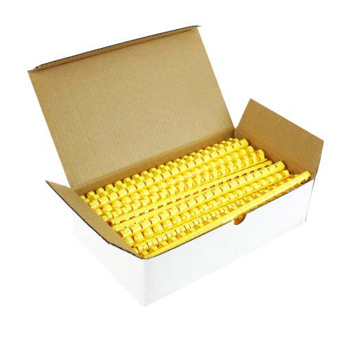 7/16" Yellow Plastic Binding Combs (100pk) - Clearance Sale