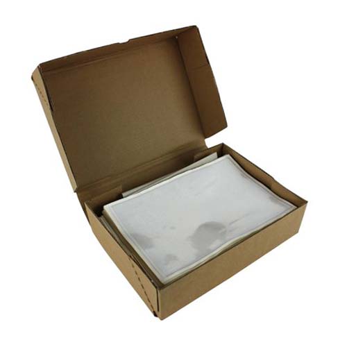 7-5/8" x 11-5/8" Crystal Clear Adhesive Vinyl Pockets 100pk
