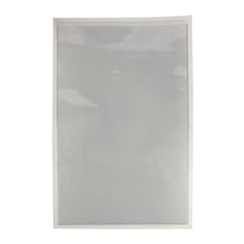 7-5/8" x 11-5/8" Crystal Clear Adhesive Vinyl Pockets 100pk
