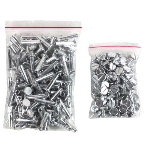 7/8" Silver Aluminum Screw Posts - 100pk