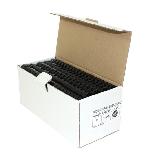 7/8" Black Plastic Binding Combs - 100pk
