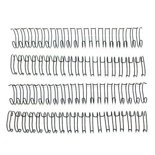 7/8" Black Spiral-O 19 Loop Wire Binding Combs - 100pk