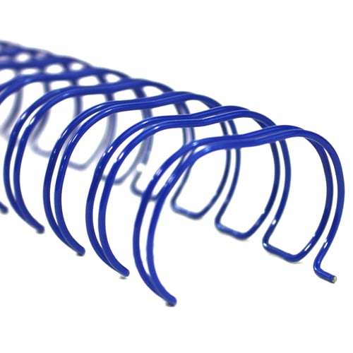 7/8" Blue Spiral-O 19 Loop Wire Binding Combs - 100pk