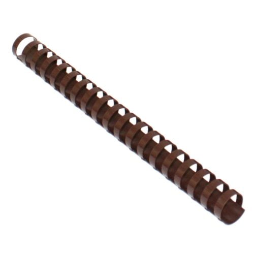 7/8" Brown Plastic Binding Combs - 50pk