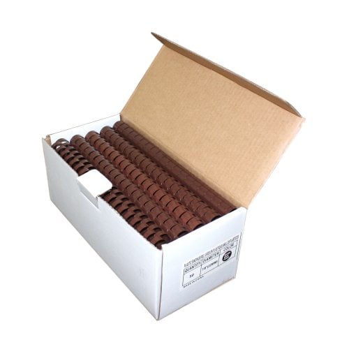 7/8" Brown Plastic Binding Combs - 50pk