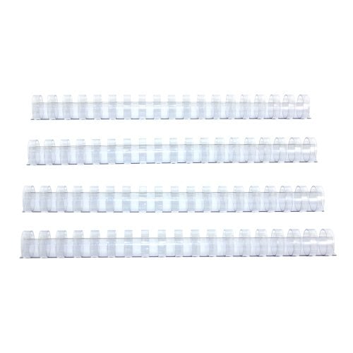 7/8" Clear Plastic Binding Combs - 100pk