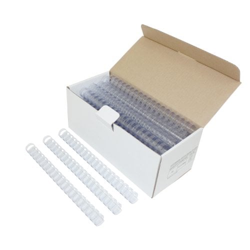 7/8" Clear Plastic Binding Combs - 100pk
