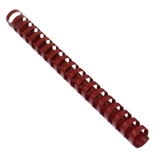 7/8" Maroon Plastic Binding Combs - 100pk
