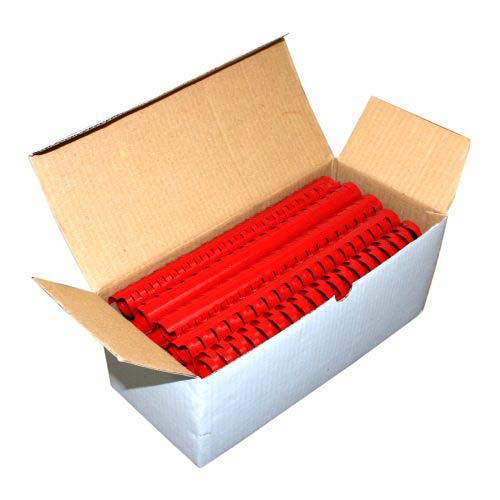 7/8" Red Plastic Binding Combs - 100pk