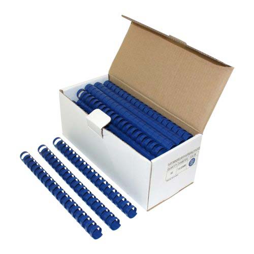 7/8" Royal Blue Plastic Binding Combs - 100pk