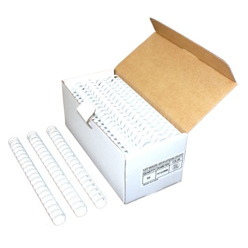 7/8" White Plastic Binding Combs - 100pk