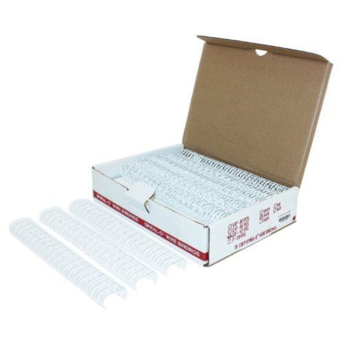 7/8" White Spiral-O 19 Loop Wire Binding Combs - 100pk