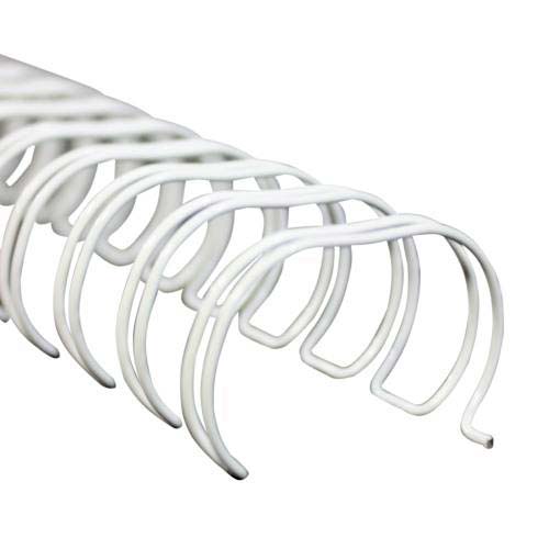 7/8" White Spiral-O 19 Loop Wire Binding Combs - 100pk