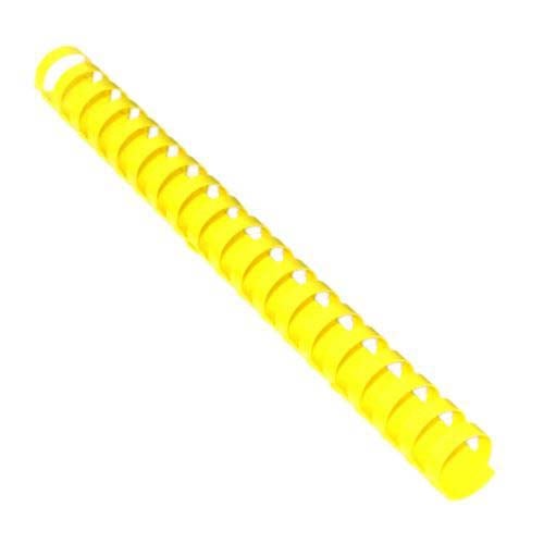 7/8" Yellow Plastic Binding Combs (50pk) - Clearance Sale