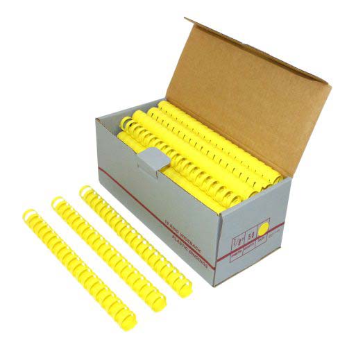 7/8" Yellow Plastic Binding Combs (50pk) - Clearance Sale
