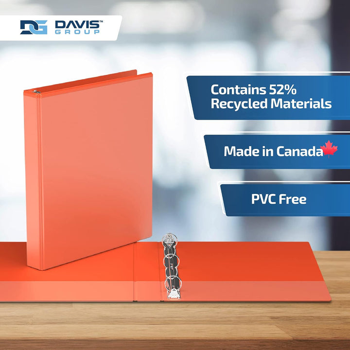 Easyview Orange Premium Round Ring View Binders