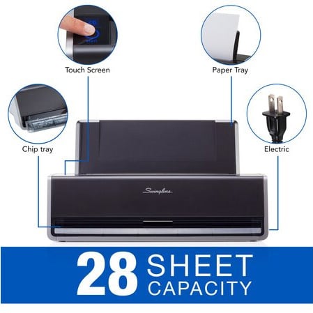 Swingline 28 Sheet Commercial Electric 2-Hole Punch - 74532