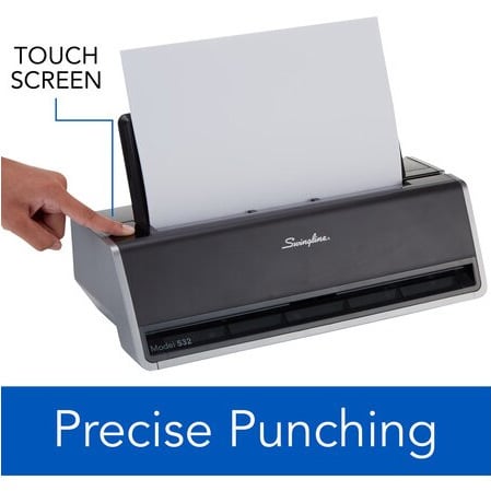 Swingline 28 Sheet Commercial Electric 2-Hole Punch - 74532