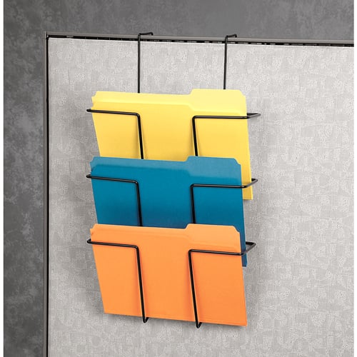 Fellowes Wire Partition Additions Triple File Pocket - 75810