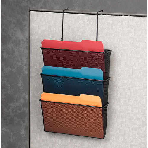 Fellowes Mesh Partition Additions Triple File Pocket - 75901
