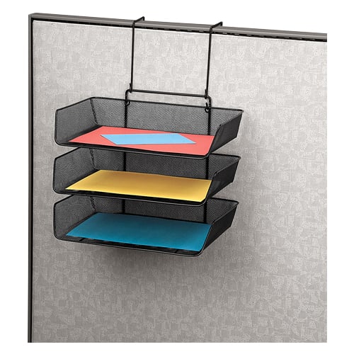 Fellowes Mesh Partition Additions Triple Tray - 75902