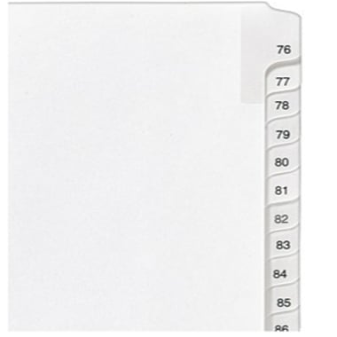 Avery 76-100 Legal 11" x 8.5" Allstate Style Collated Dividers - 01704 - Clearance Sale