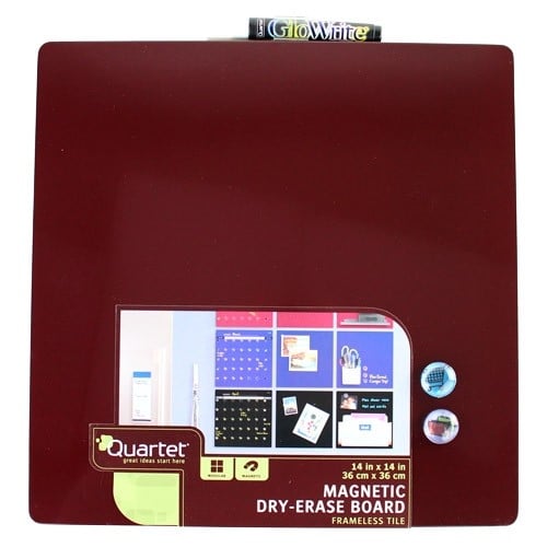 Quartet Assorted 14" x 14" Magnetic Dry-Erase Frameless Board