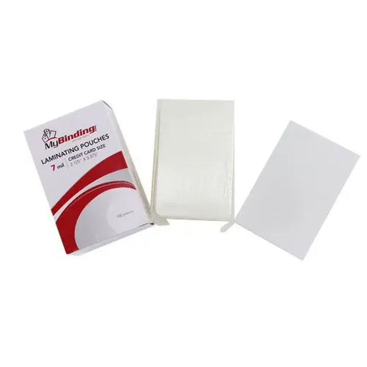 7MIL Credit Card 2-1/8" x 3-3/8" Laminating Pouches - 100pk