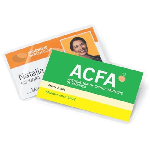 GBC Swingline 7mil UltraClear Badge ID Card Size Thermal Laminating Pouches 100pk - 3200016B