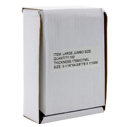 7MIL Large Jumbo 3" x 4-3/8" Laminating Pouches - 100pk