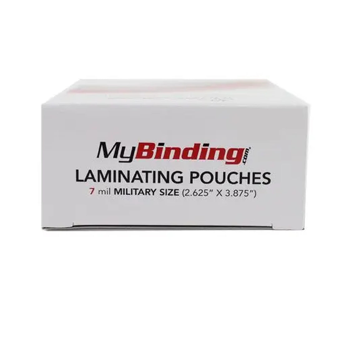 7MIL Military 2-5/8" x 3-7/8" Laminating Pouches - 100pk