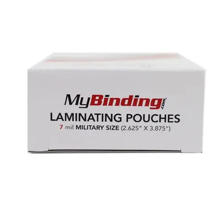 7MIL Military 2-5/8" x 3-7/8" Laminating Pouches - 100pk