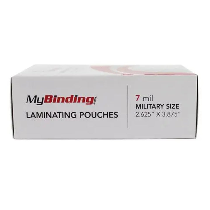 7MIL Military 2-5/8" x 3-7/8" Laminating Pouches - 100pk