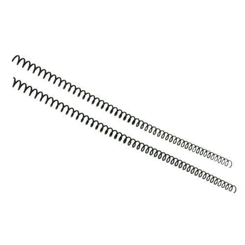7mm Black 4:1 Pitch Spiral Binding Coil - 100pk