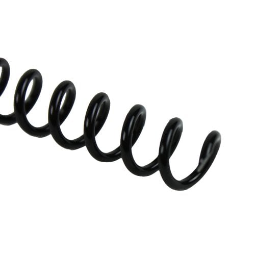 7mm Black 4:1 Pitch Spiral Binding Coil - 100pk