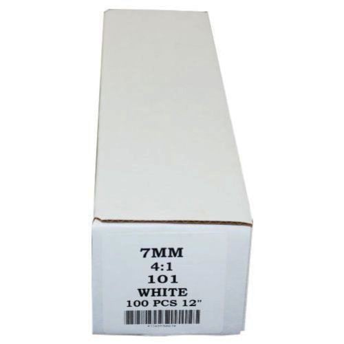 7mm White 4:1 Pitch Spiral Binding Coil - 100pk