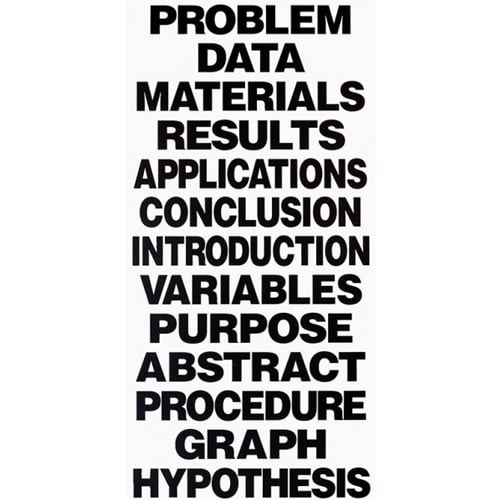 8.5" x 1.375" Science Fair Titles for Project Boards (13/Set) - 24 Sets