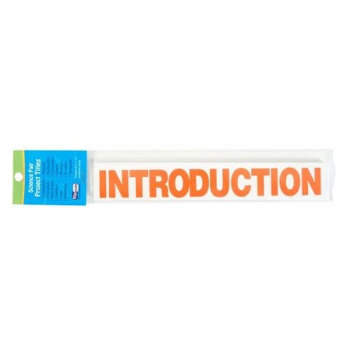 8.5" x 1.375" Science Fair Titles for Project Boards (13/Set) - 24 Sets