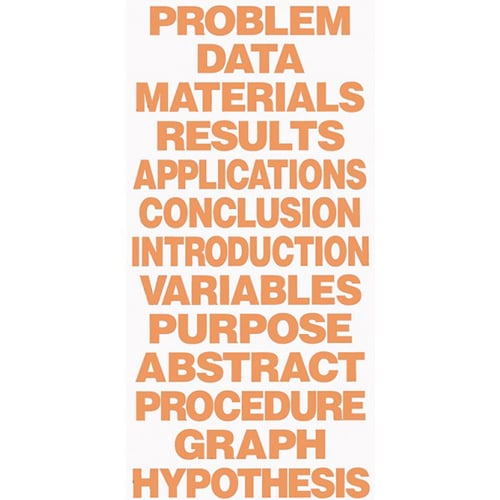 8.5" x 1.375" Science Fair Titles for Project Boards (13/Set) - 24 Sets