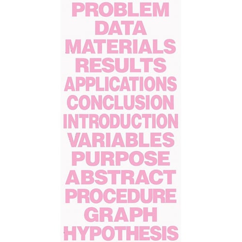 8.5" x 1.375" Science Fair Titles for Project Boards (13/Set) - 24 Sets