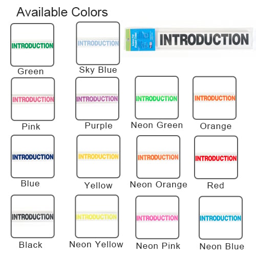 8.5" x 1.375" Science Fair Titles for Project Boards (13/Set) - 24 Sets