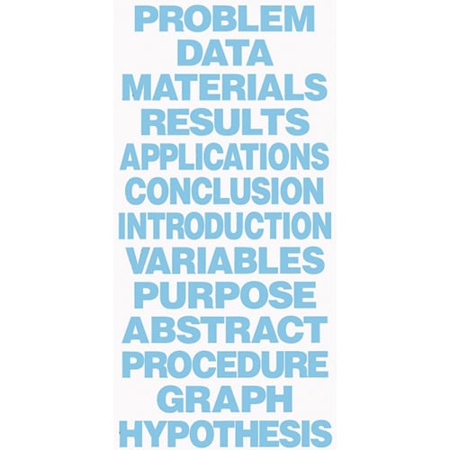 8.5" x 1.375" Science Fair Titles for Project Boards (13/Set) - 24 Sets