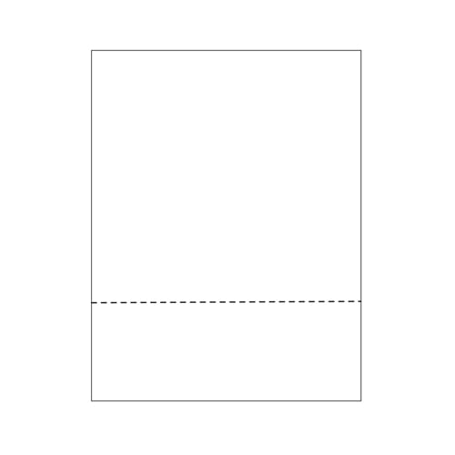8.5" x 11" Cardstock Single-Perforated  3.66" From Bottom - 250 Sheets