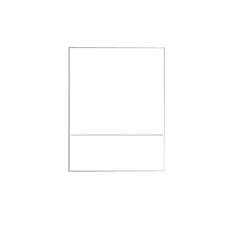 8.5" x 11" Cardstock Single Perforated from bottom - 250 Sheets