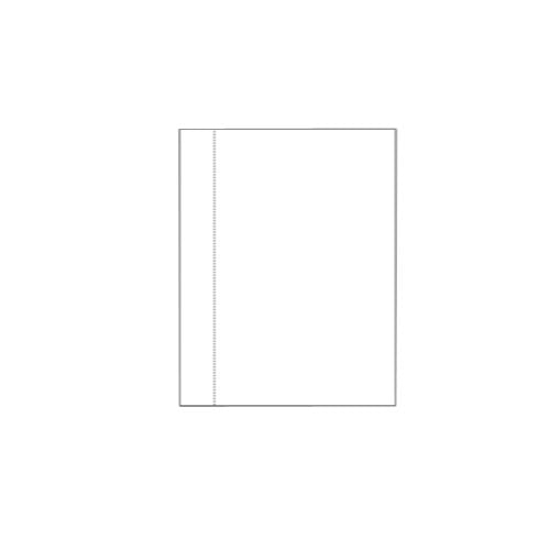 8.5" x 11" Cardstock Single Vertical Perforated - 250 Sheets