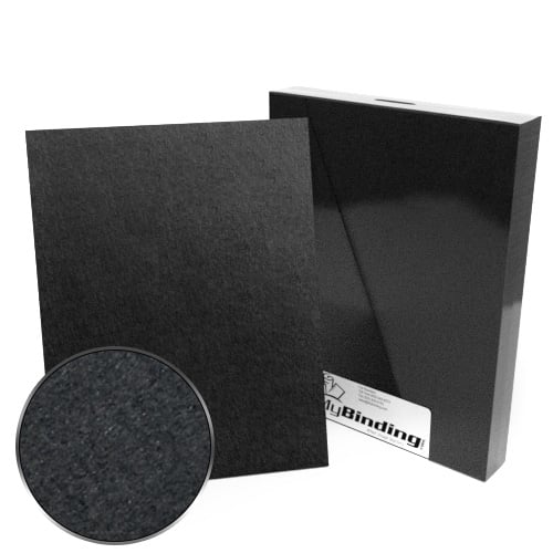 8.5" x 11" Letter Size 100pt Black Chipboard Covers - 25pk