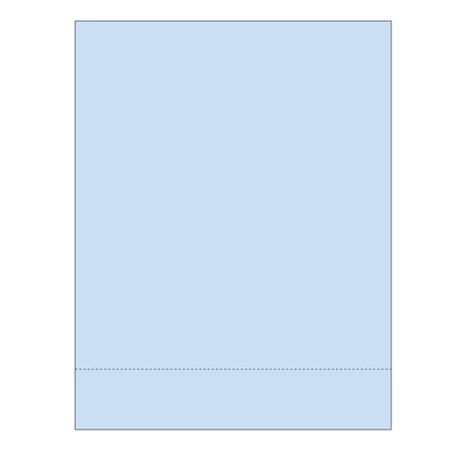 8.5" x 11" Single Perforated 2" from bottom - 500 Sheets
