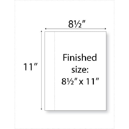 8.5" x 11" Single Vertical Perforated - 500 Sheets