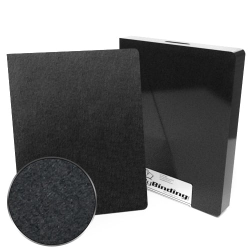 8.75" x 11.25" Oversize 100pt Black Chipboard Covers - 25pk