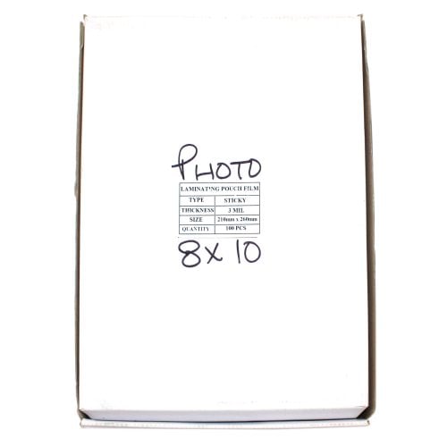 8" x 10" Photo Size Sticky Back Laminating Pouches - 100pk